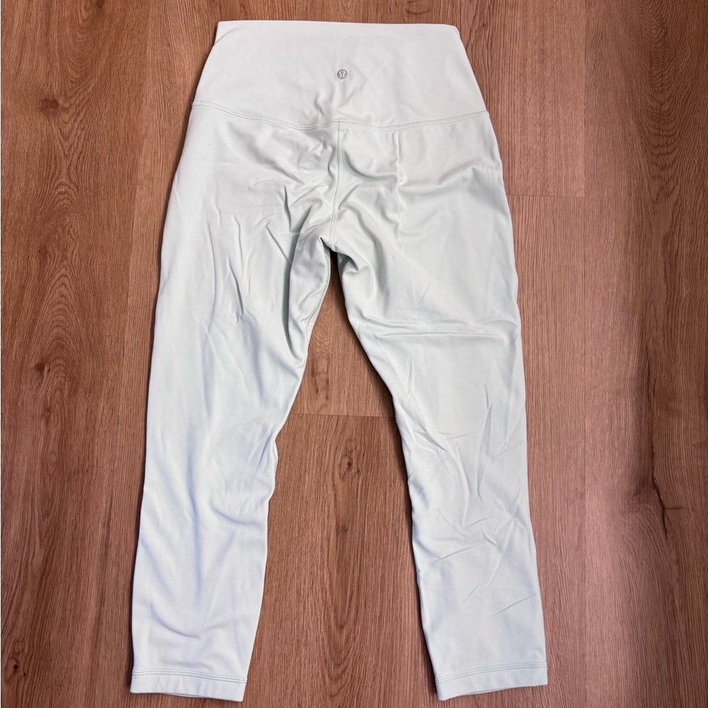Lululemon High Rise Align Cropped Leggings Delicate Mint Size:8 - Picture 3 of 5